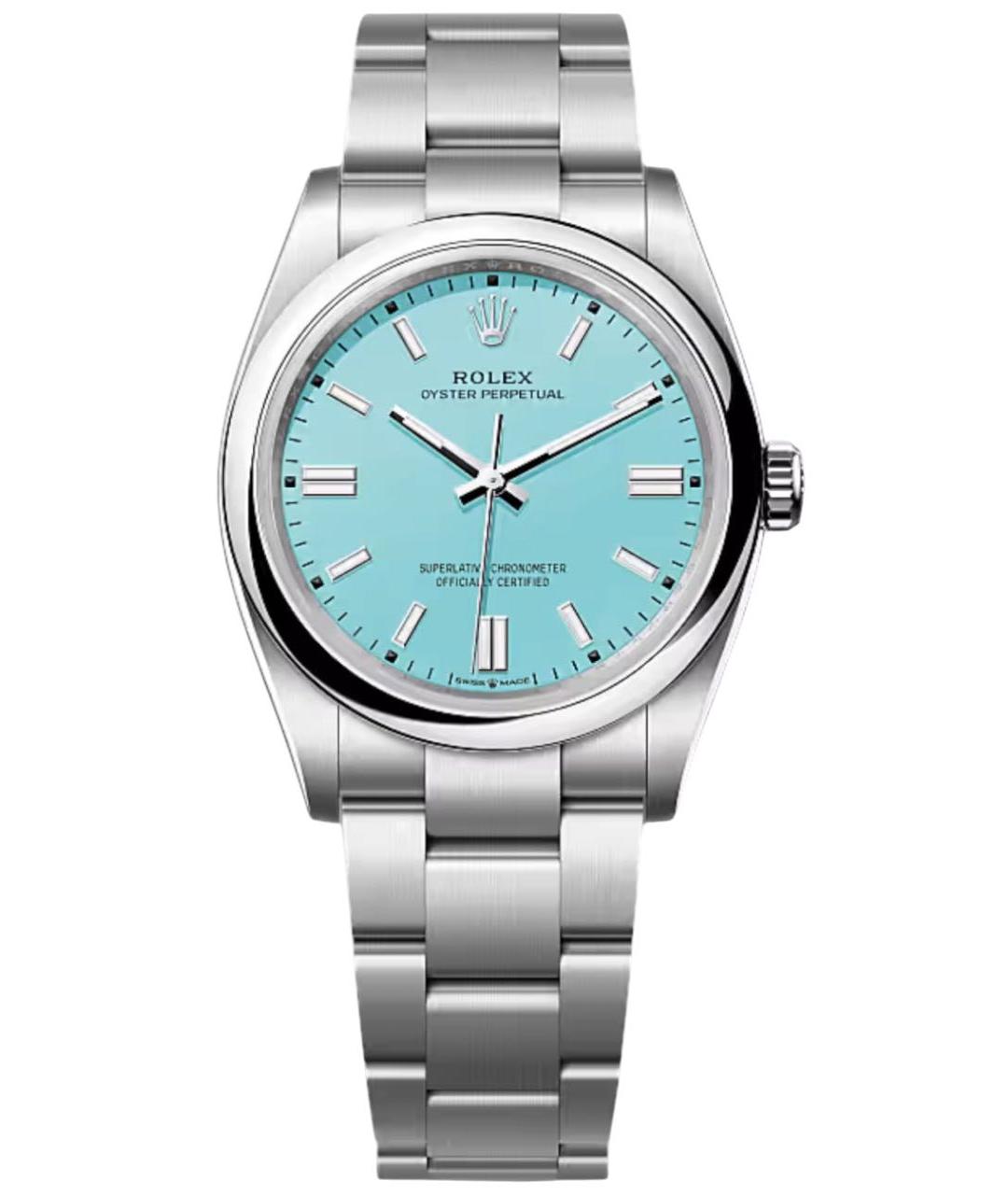 ROLEX Бирюзовые часы, фото 1