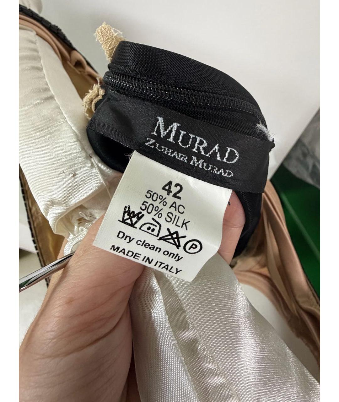 ZUHAIR MURAD Черное шелковое вечернее платье, фото 5
