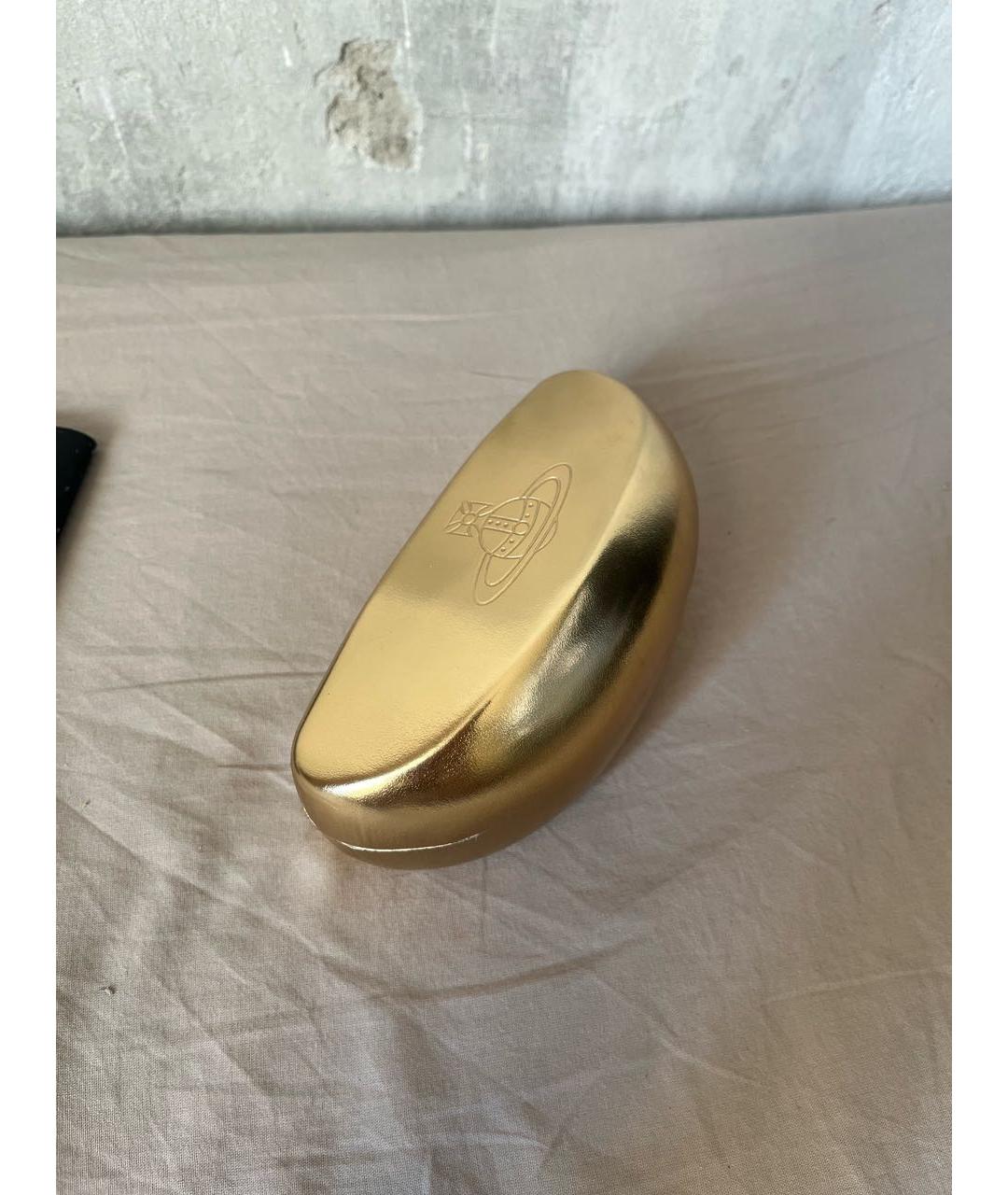VIVIENNE WESTWOOD Коричневые металлические солнцезащитные очки, фото 4