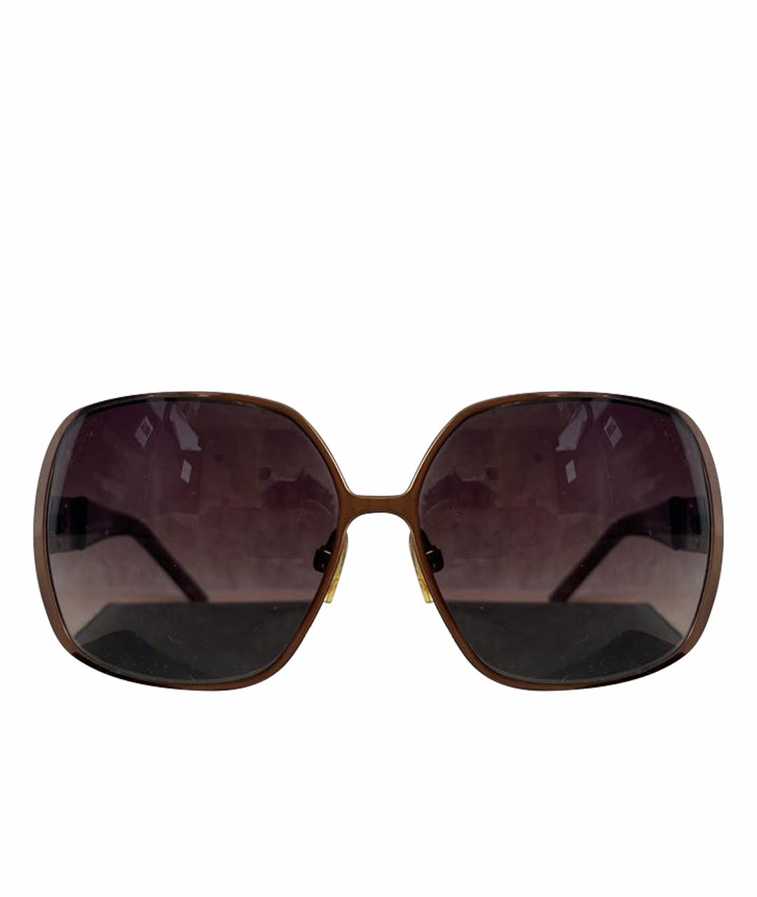VIVIENNE WESTWOOD Коричневые металлические солнцезащитные очки, фото 1
