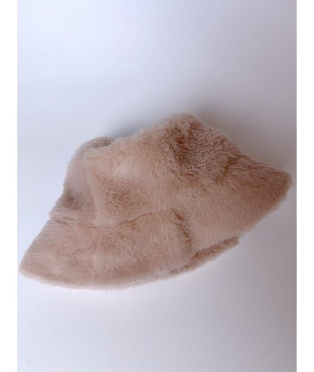 MAX MARA Розовая шерстяная шляпа, фото 3