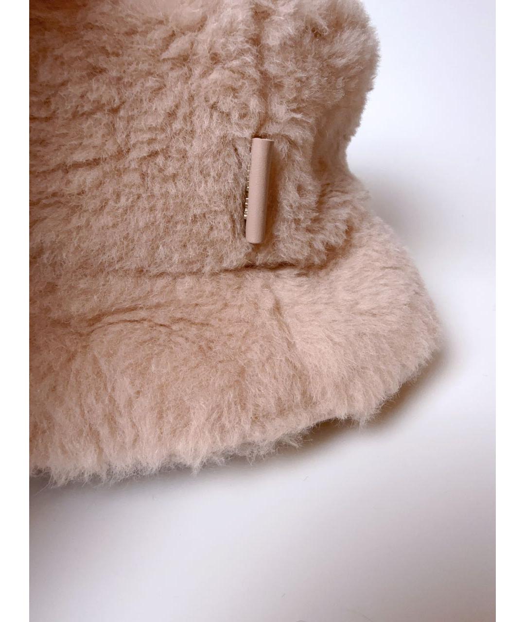 MAX MARA Розовая шерстяная шляпа, фото 4