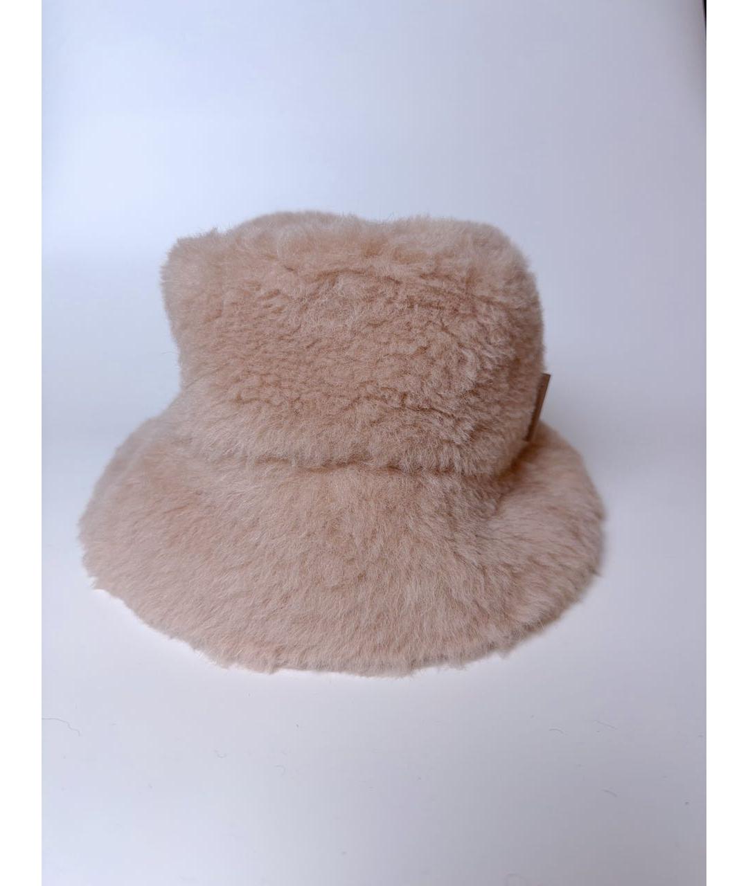 MAX MARA Розовая шерстяная шляпа, фото 2