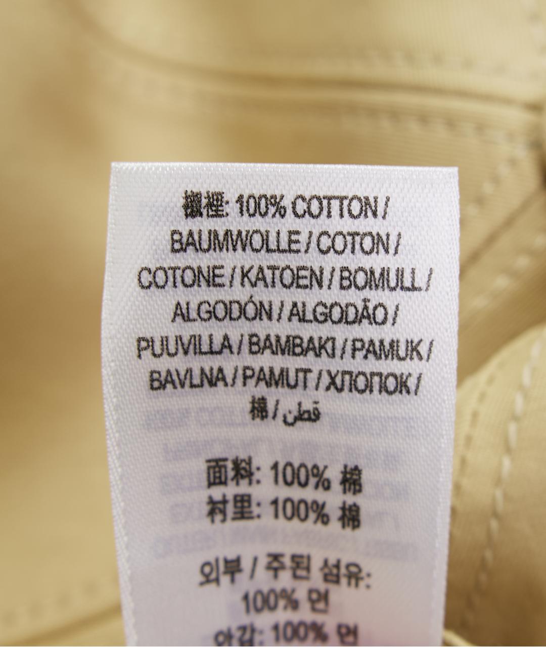 BURBERRY Бежевая хлопковая кепка, фото 7