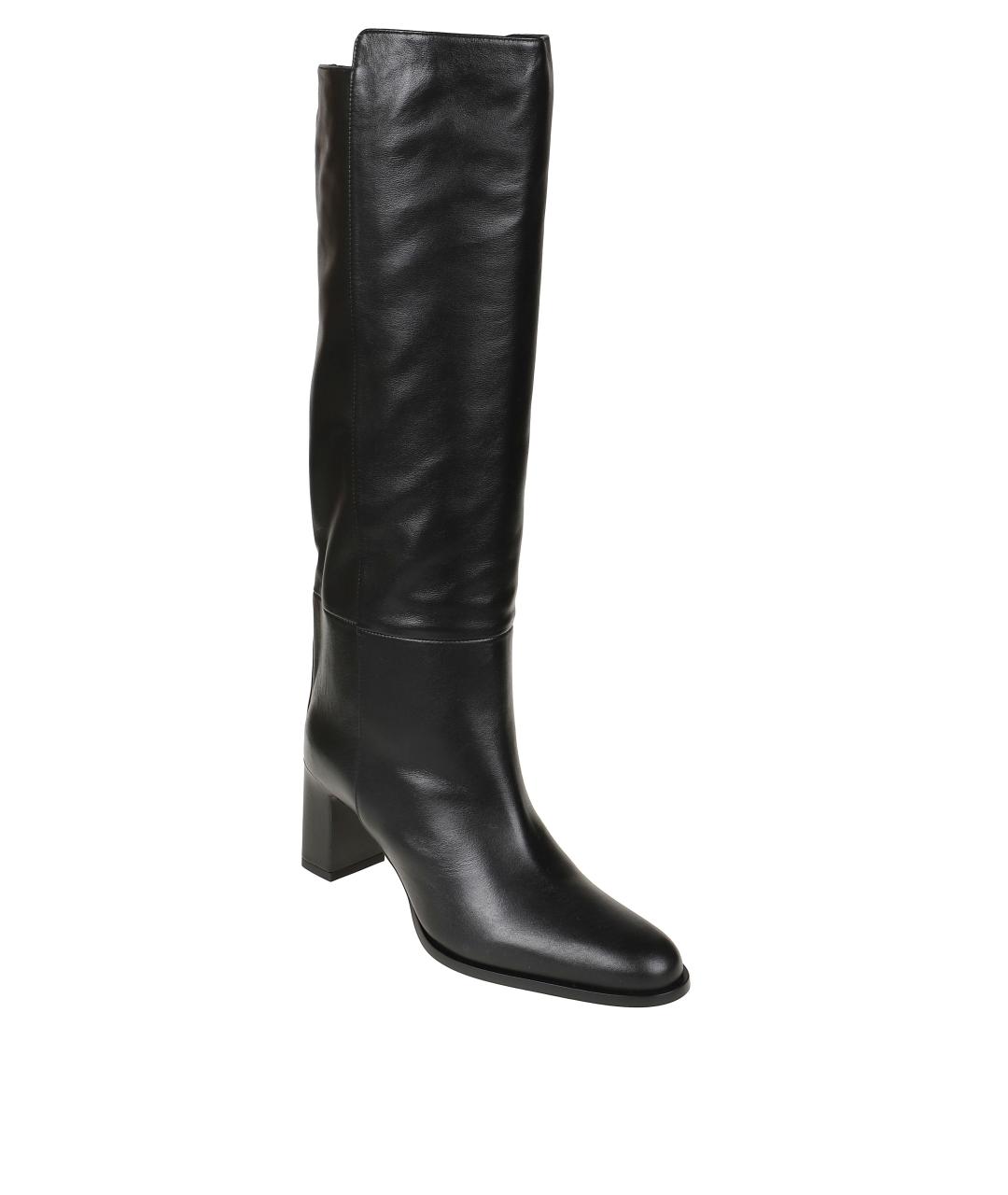 JIMMY CHOO Черные кожаные сапоги, фото 2