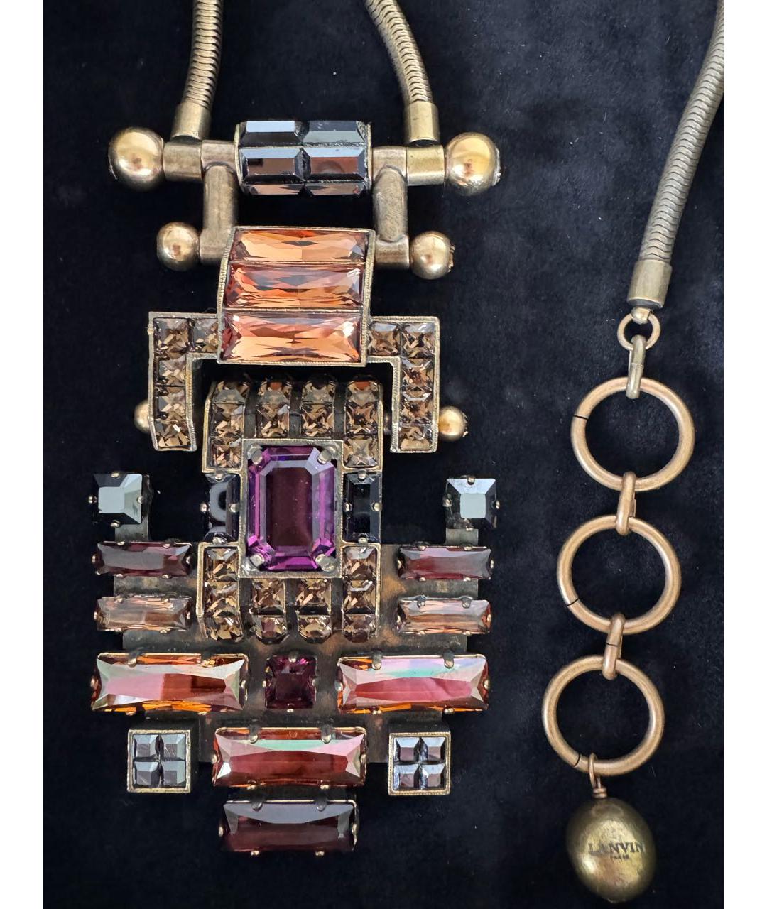 LANVIN Мульти латунное колье, фото 4