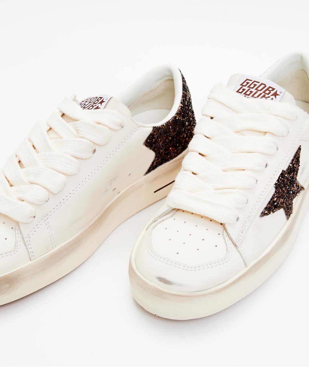 GOLDEN GOOSE Белые кожаные кеды, фото 3
