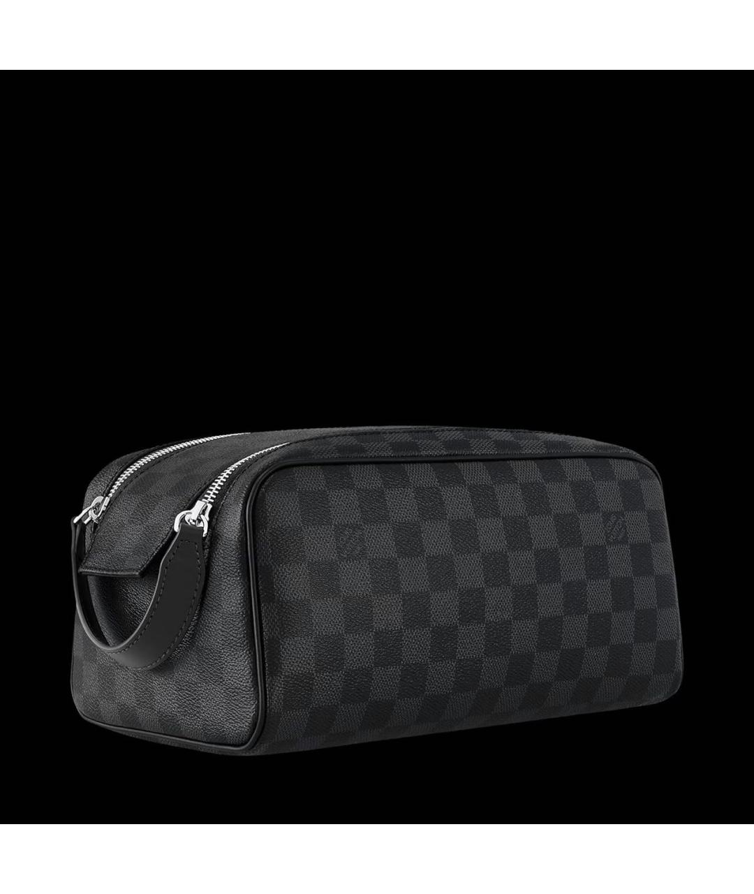 LOUIS VUITTON Черная косметичка, фото 9