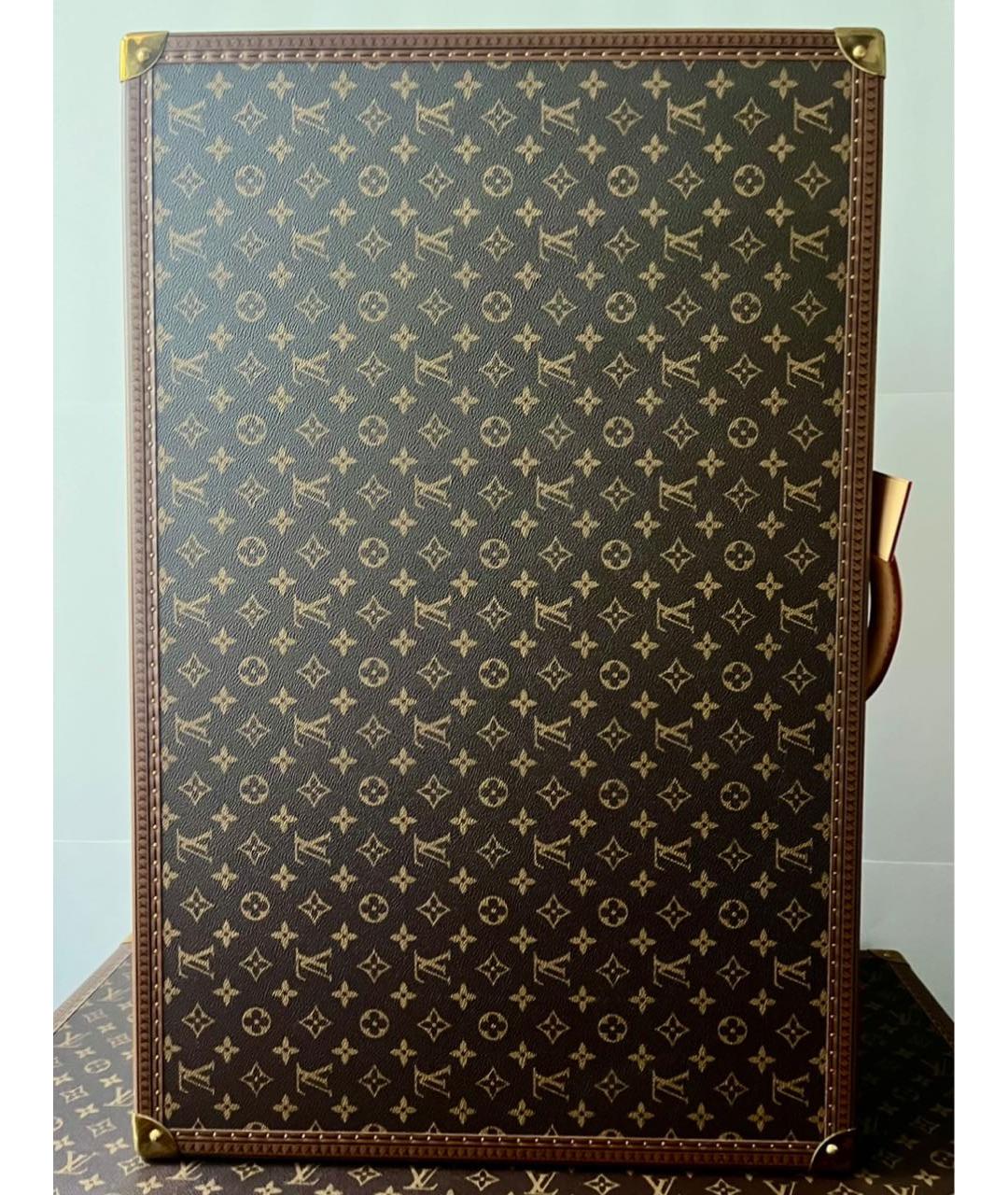 LOUIS VUITTON Коричневый чемодан из канвы, фото 2