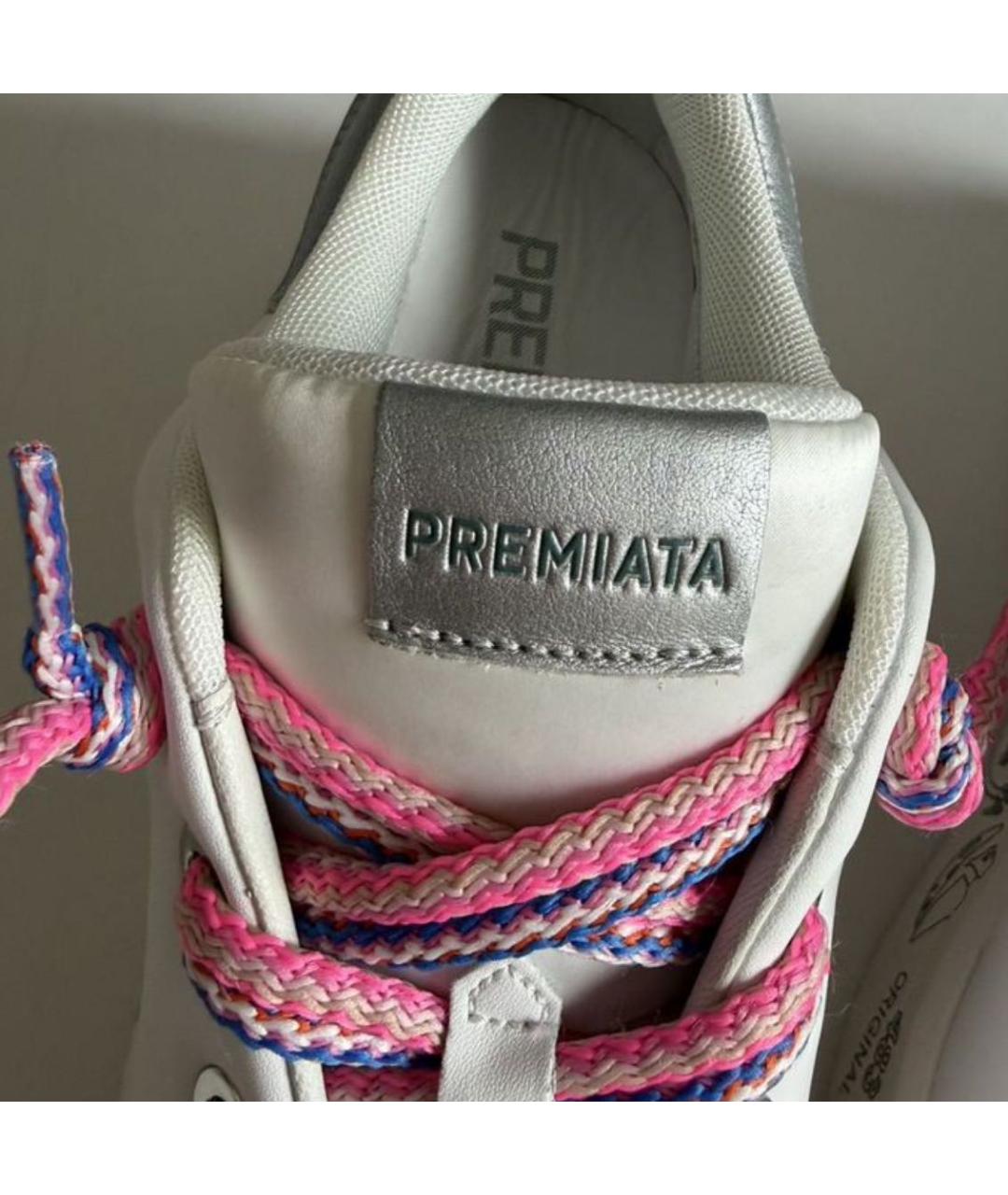 PREMIATA Белые кожаные кеды, фото 5