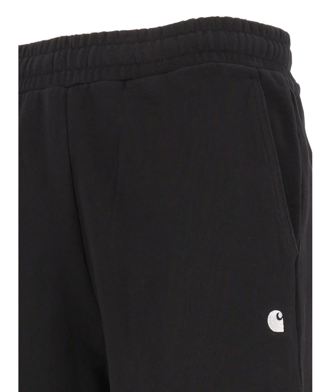 CARHARTT WIP Черные хлопковые спортивные брюки и шорты, фото 4