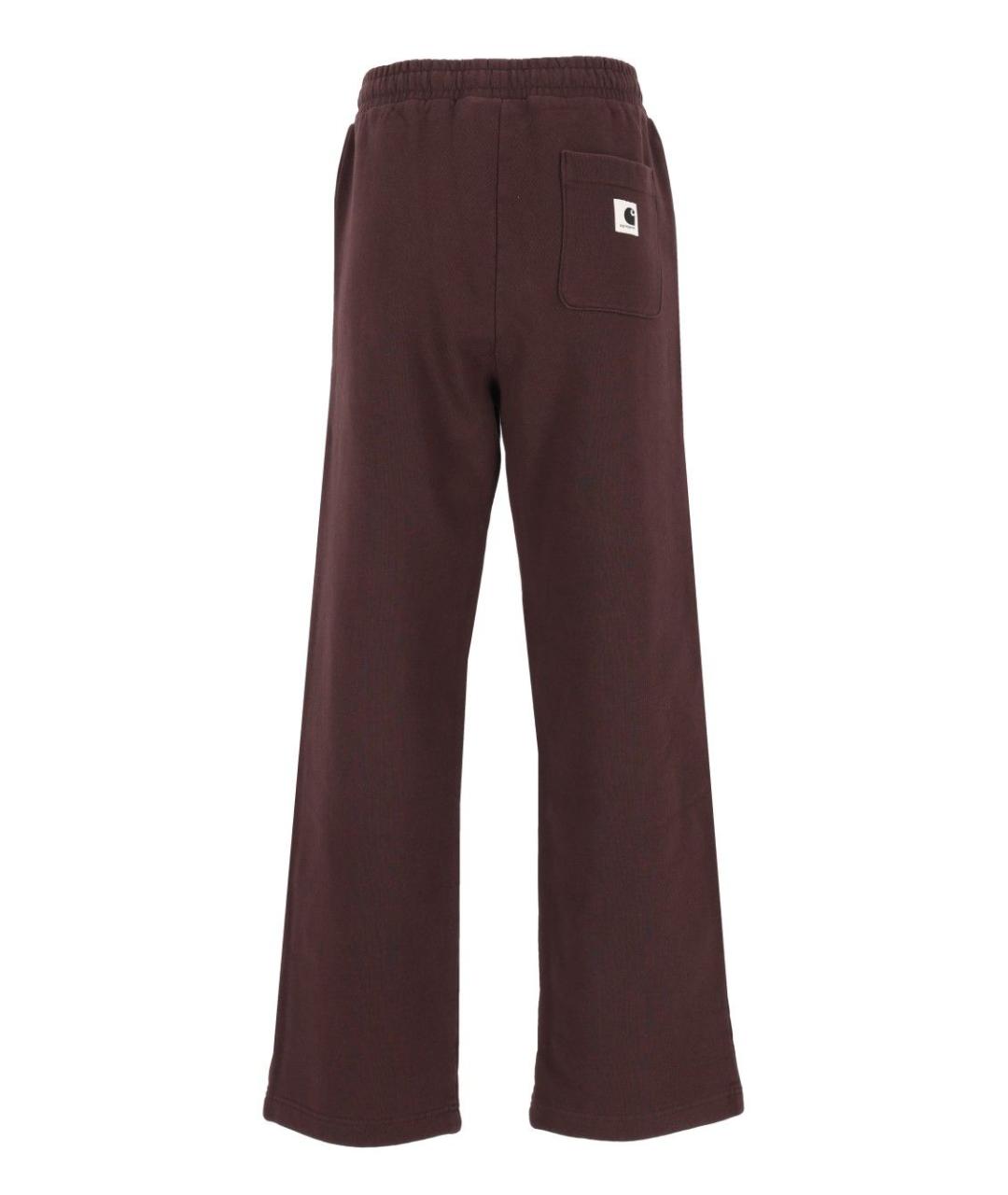 CARHARTT WIP Бордовые хлопковые спортивные брюки и шорты, фото 2