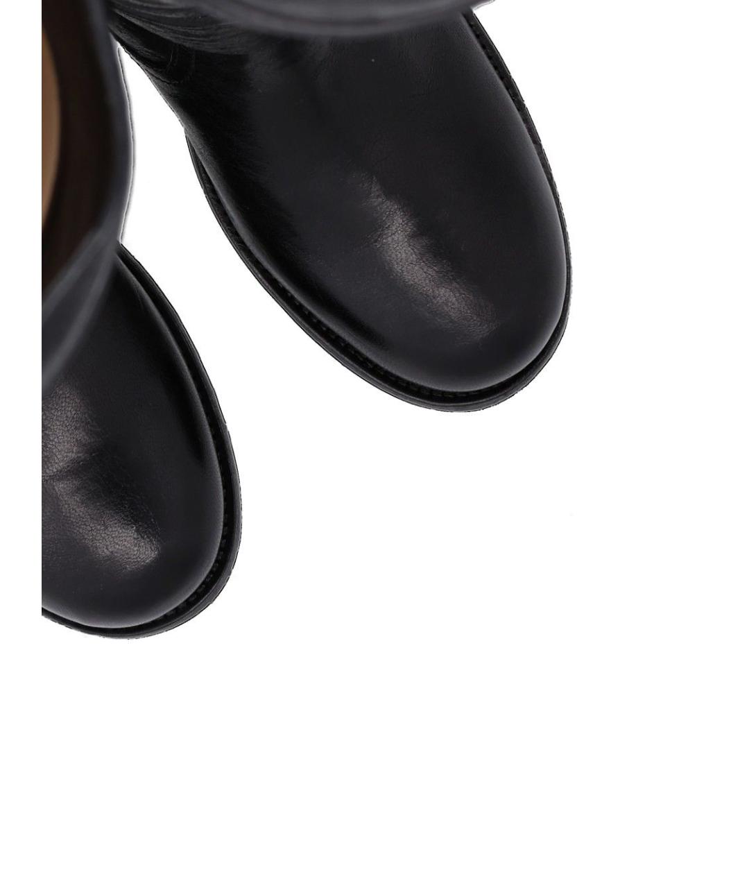 JIMMY CHOO Черные кожаные сапоги, фото 4