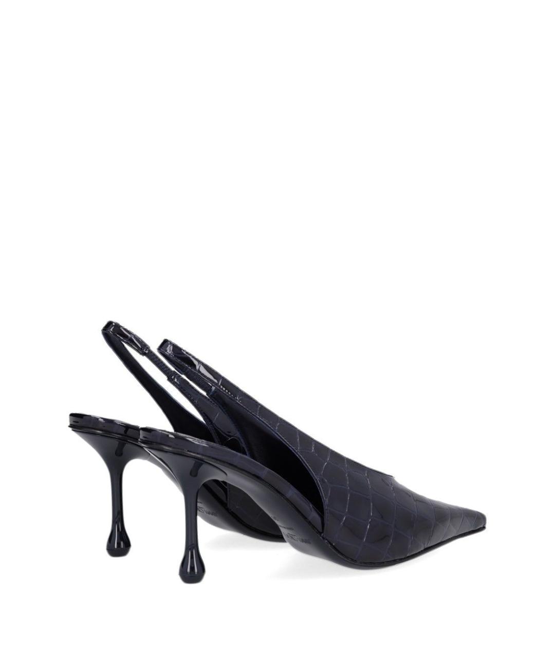 JIMMY CHOO Темно-синие кожаные туфли, фото 3