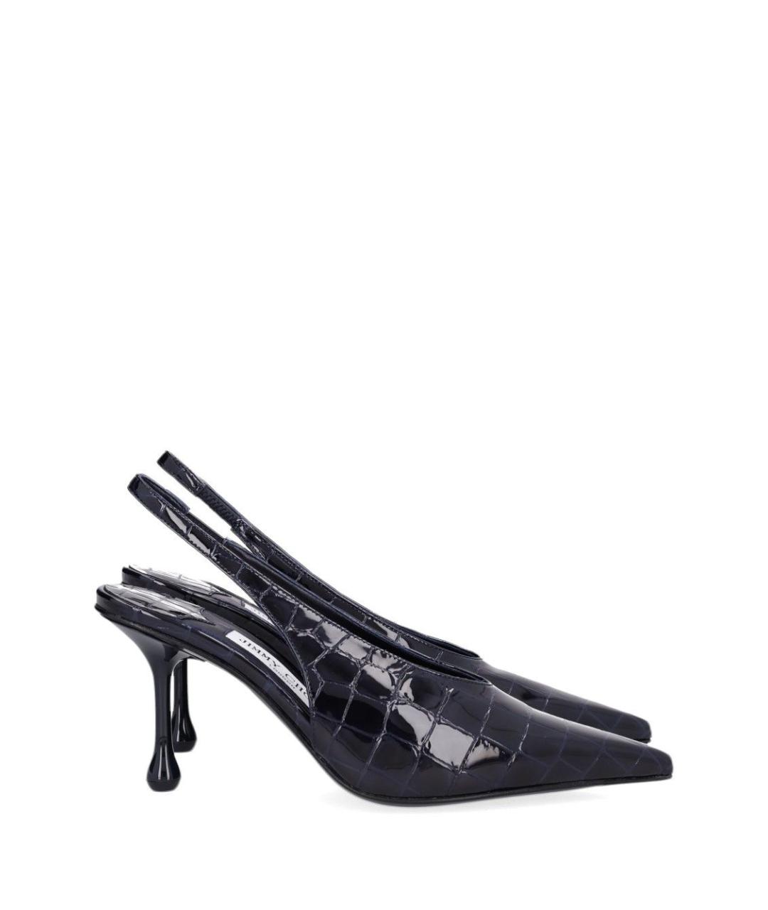 JIMMY CHOO Темно-синие кожаные туфли, фото 1