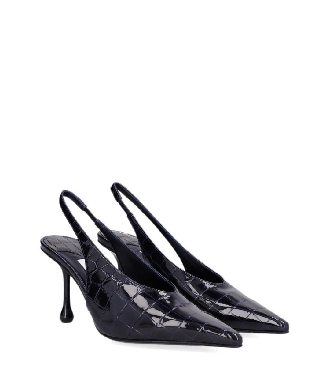 JIMMY CHOO Темно-синие кожаные туфли, фото 2
