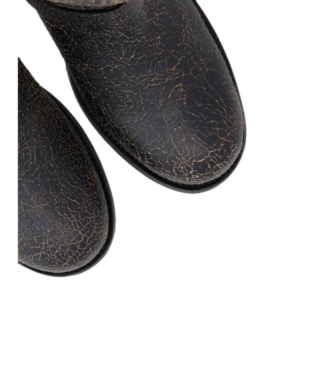 JIMMY CHOO Черные кожаные сапоги, фото 4