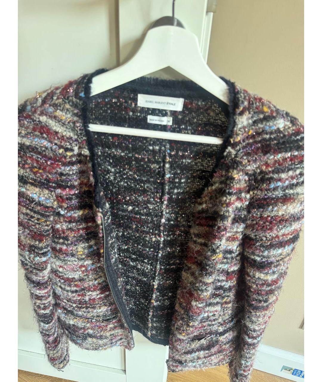 ISABEL MARANT ETOILE Антрацитовый шерстяной жакет/пиджак, фото 2