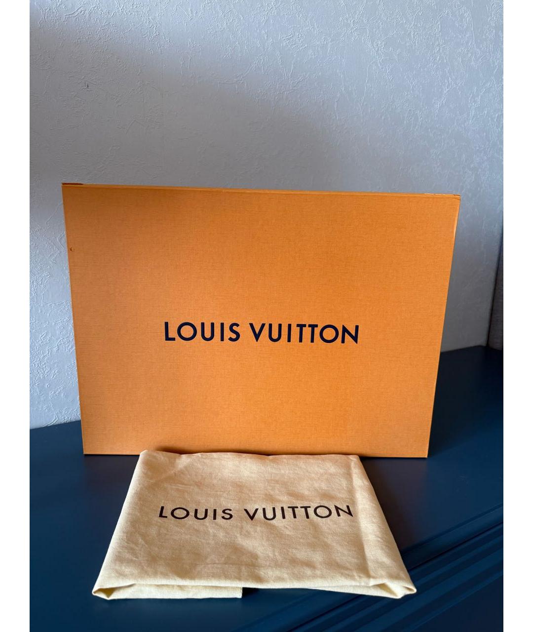 LOUIS VUITTON Коричневая сумка тоут из канвы, фото 8