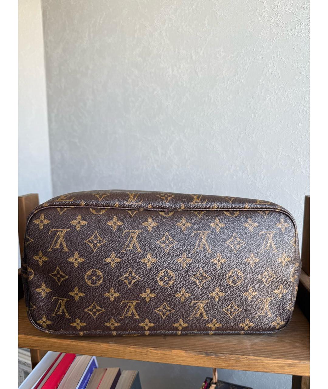 LOUIS VUITTON Коричневая сумка тоут из канвы, фото 4