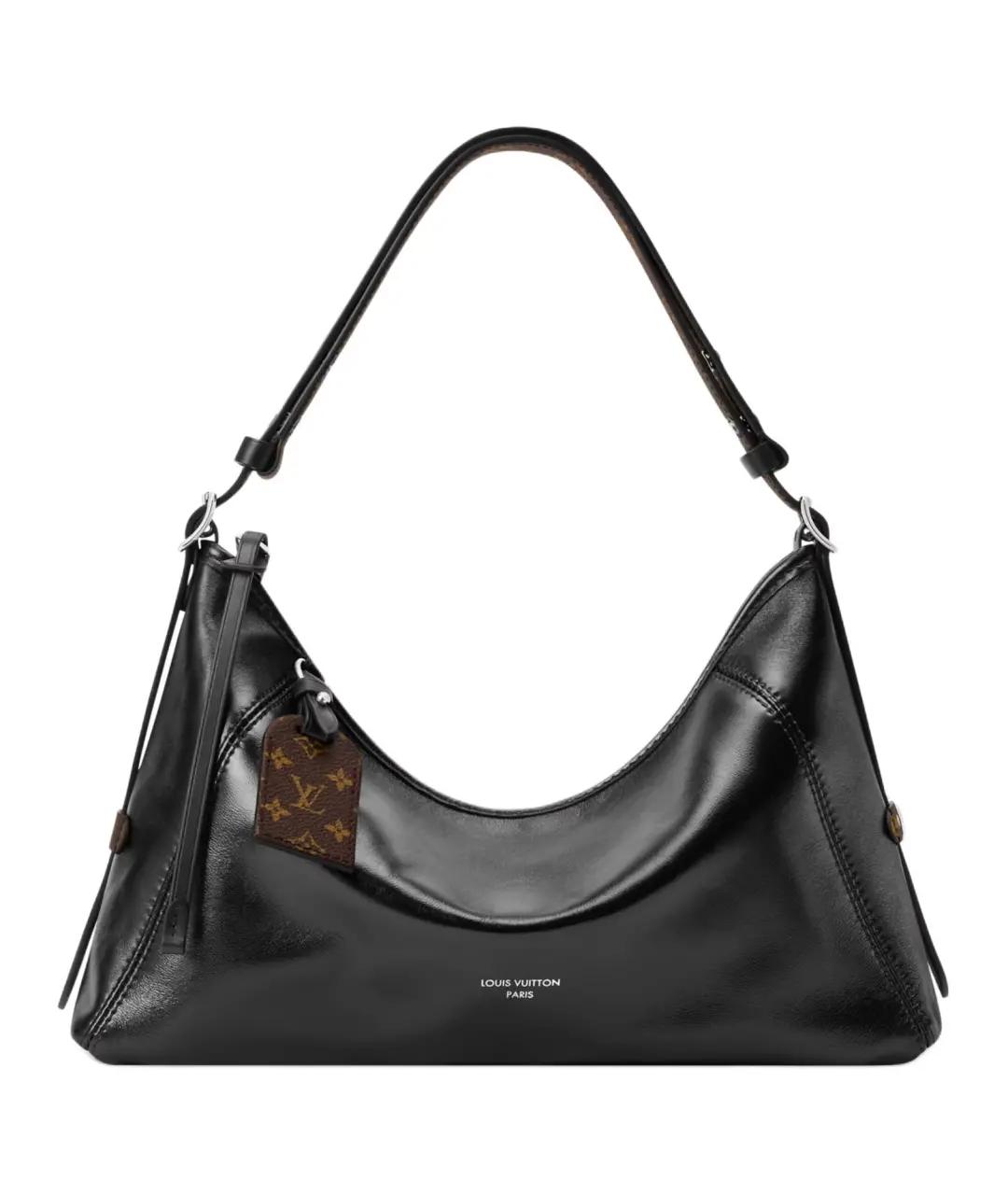 LOUIS VUITTON Черная кожаная сумка через плечо, фото 1
