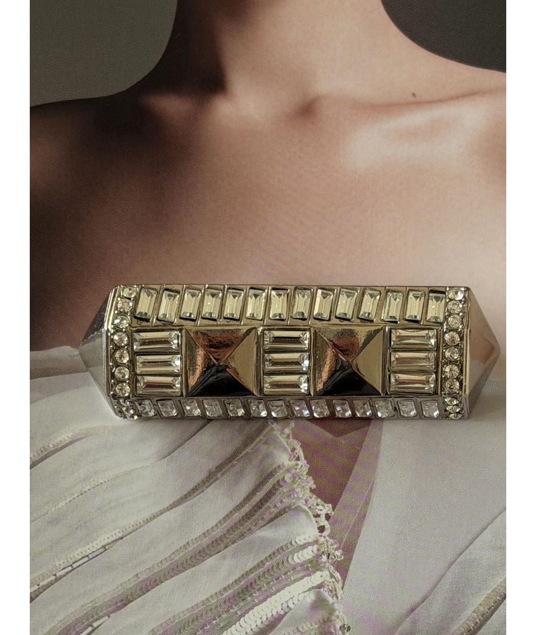 CHRISTIAN DIOR Серебряная металлическая булавка / брошь, фото 3