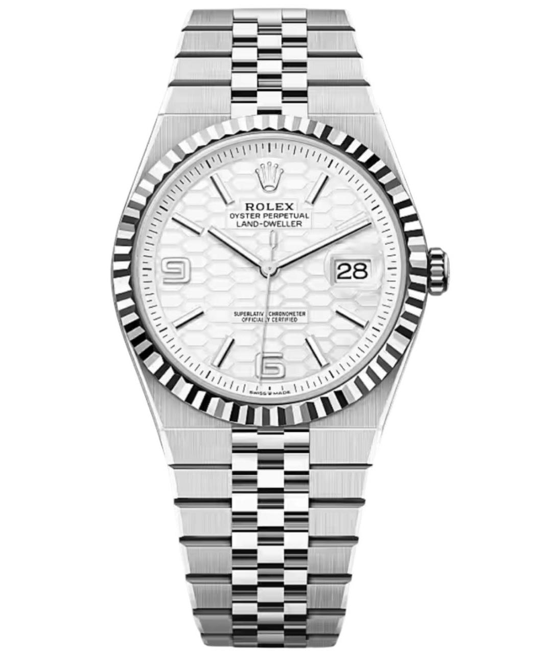ROLEX Белые часы из белого золота, фото 1