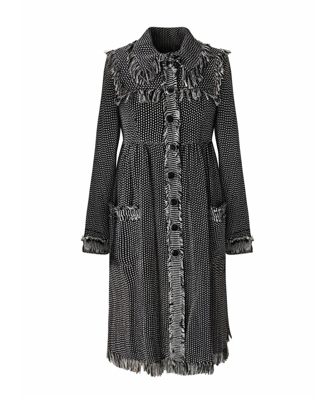 ANNA SUI Черное вискозное пальто, фото 1