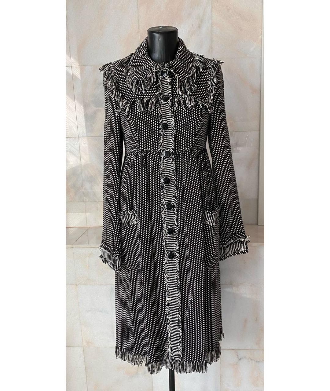 ANNA SUI Черное вискозное пальто, фото 9