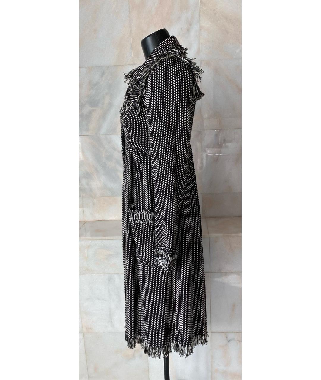 ANNA SUI Черное вискозное пальто, фото 8