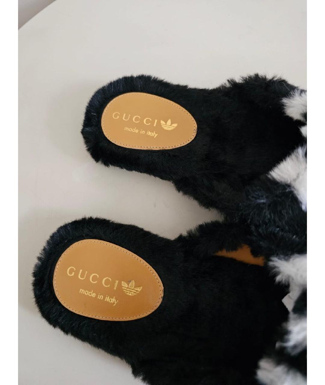 GUCCI Черные сабо, фото 6