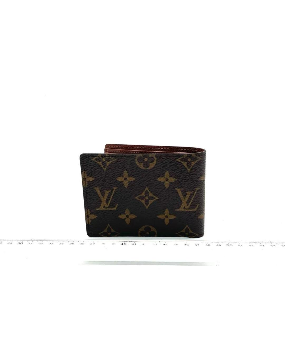 LOUIS VUITTON Коричневый кошелек, фото 5