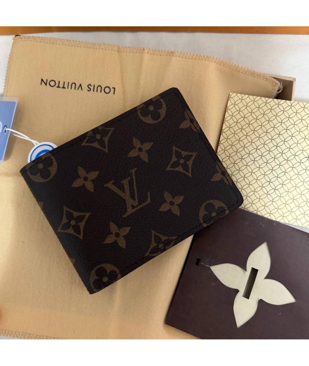 LOUIS VUITTON Коричневый кошелек, фото 2