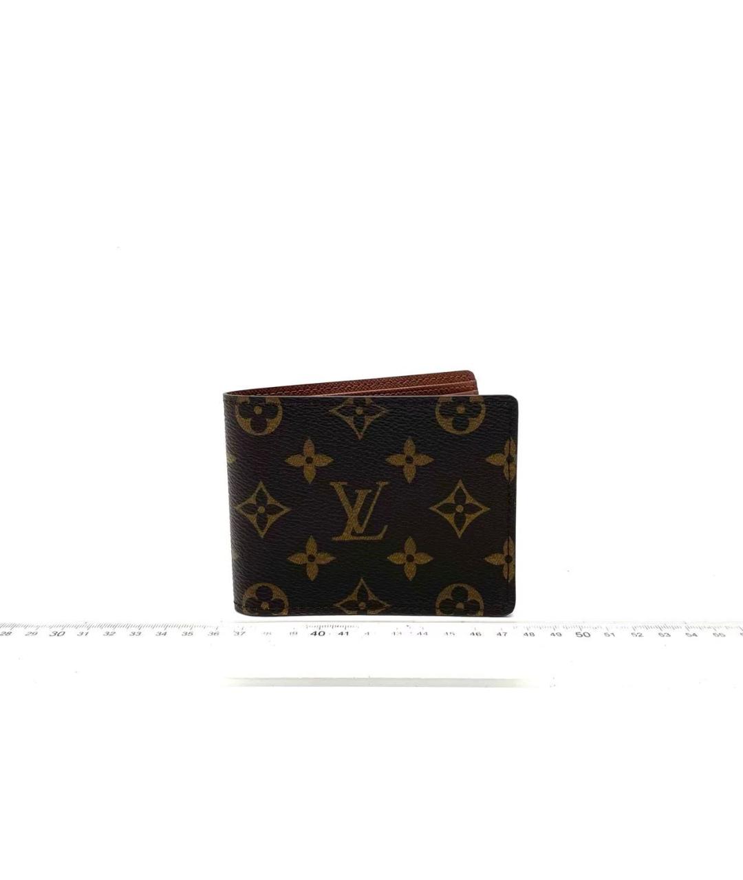 LOUIS VUITTON Коричневый кошелек, фото 9