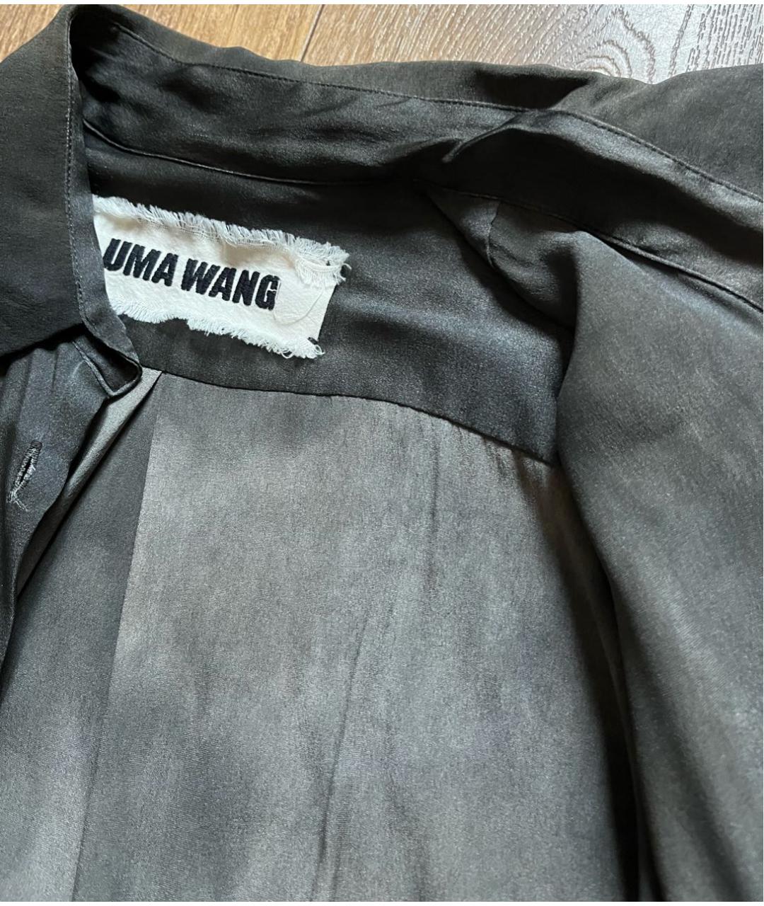 UMA WANG Бежевая шелковая рубашка, фото 5
