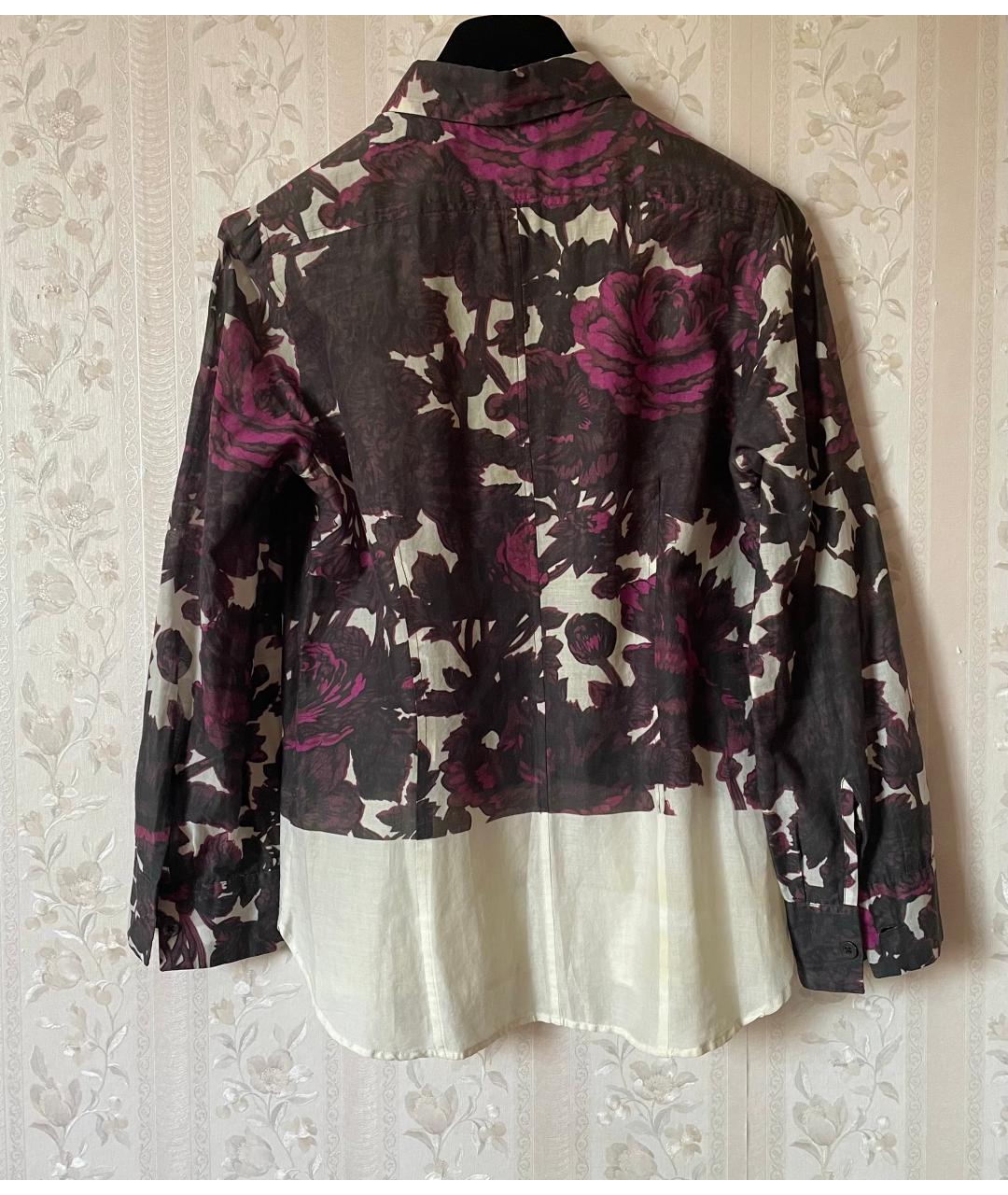 DRIES VAN NOTEN Бордовая хлопковая блузы, фото 2