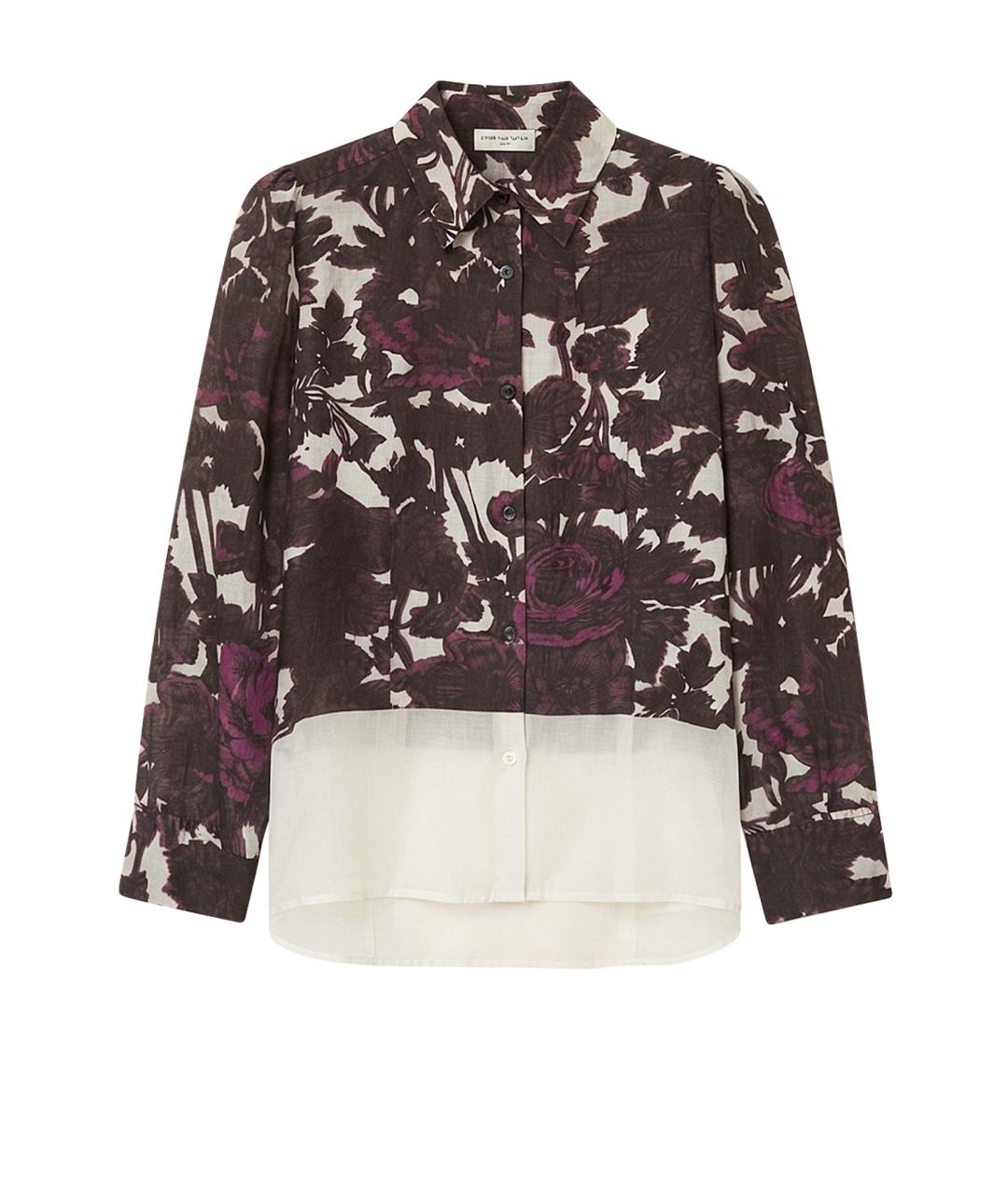 DRIES VAN NOTEN Бордовая хлопковая блузы, фото 1