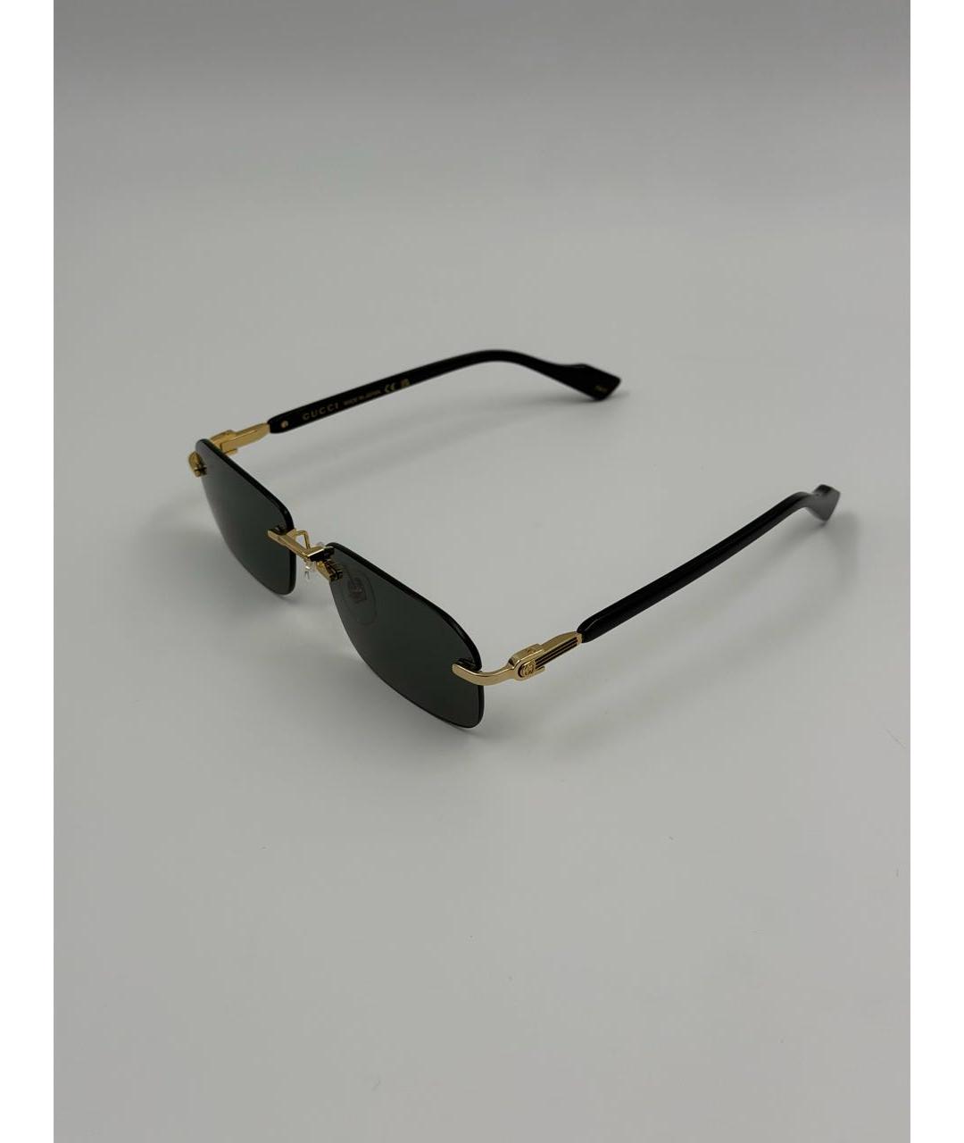 GUCCI Золотые солнцезащитные очки, фото 2