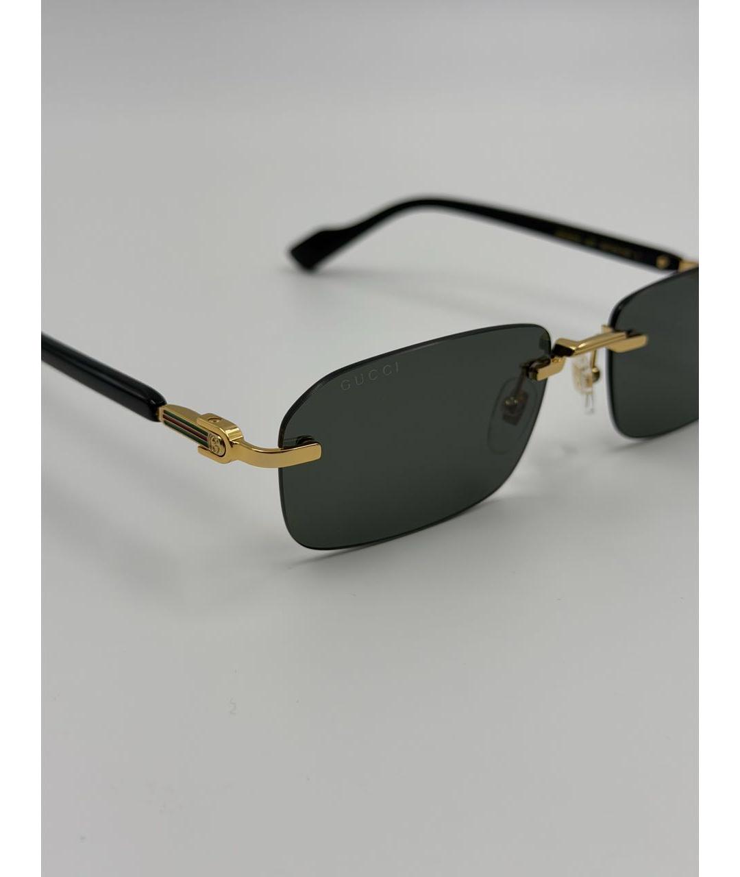 GUCCI Золотые солнцезащитные очки, фото 7