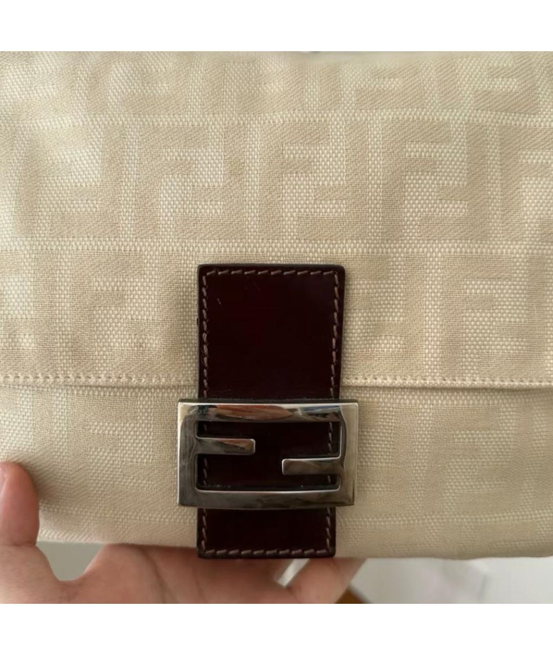FENDI Бежевая сумка через плечо, фото 4