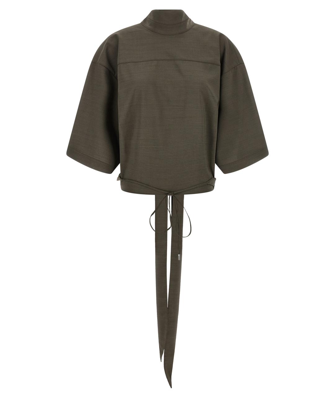 JACQUEMUS Серая шерстяная блузы, фото 1