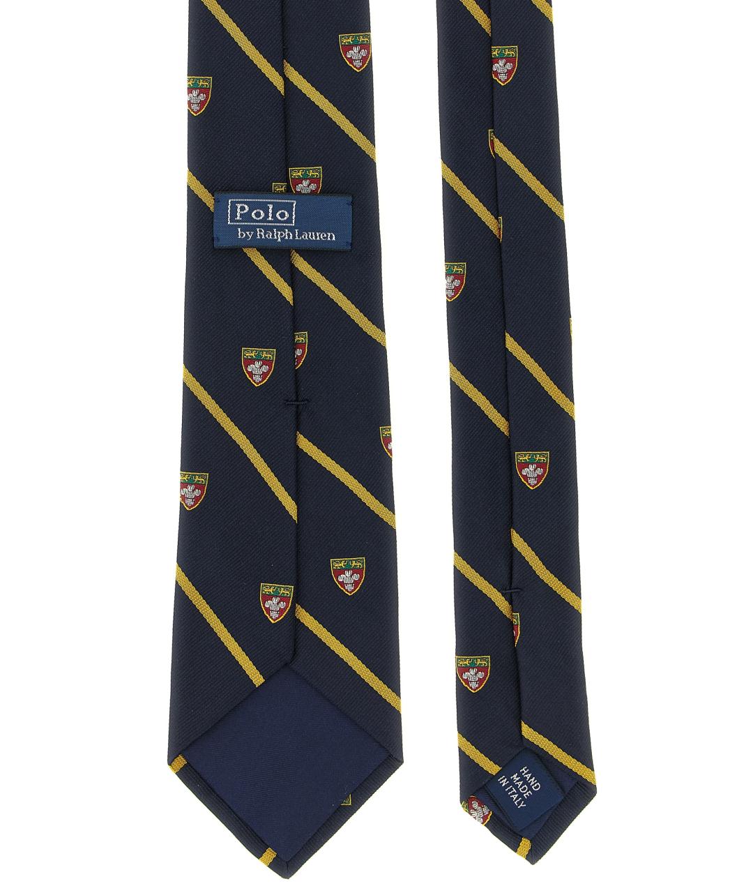 POLO RALPH LAUREN Синий шелковый галстук, фото 2