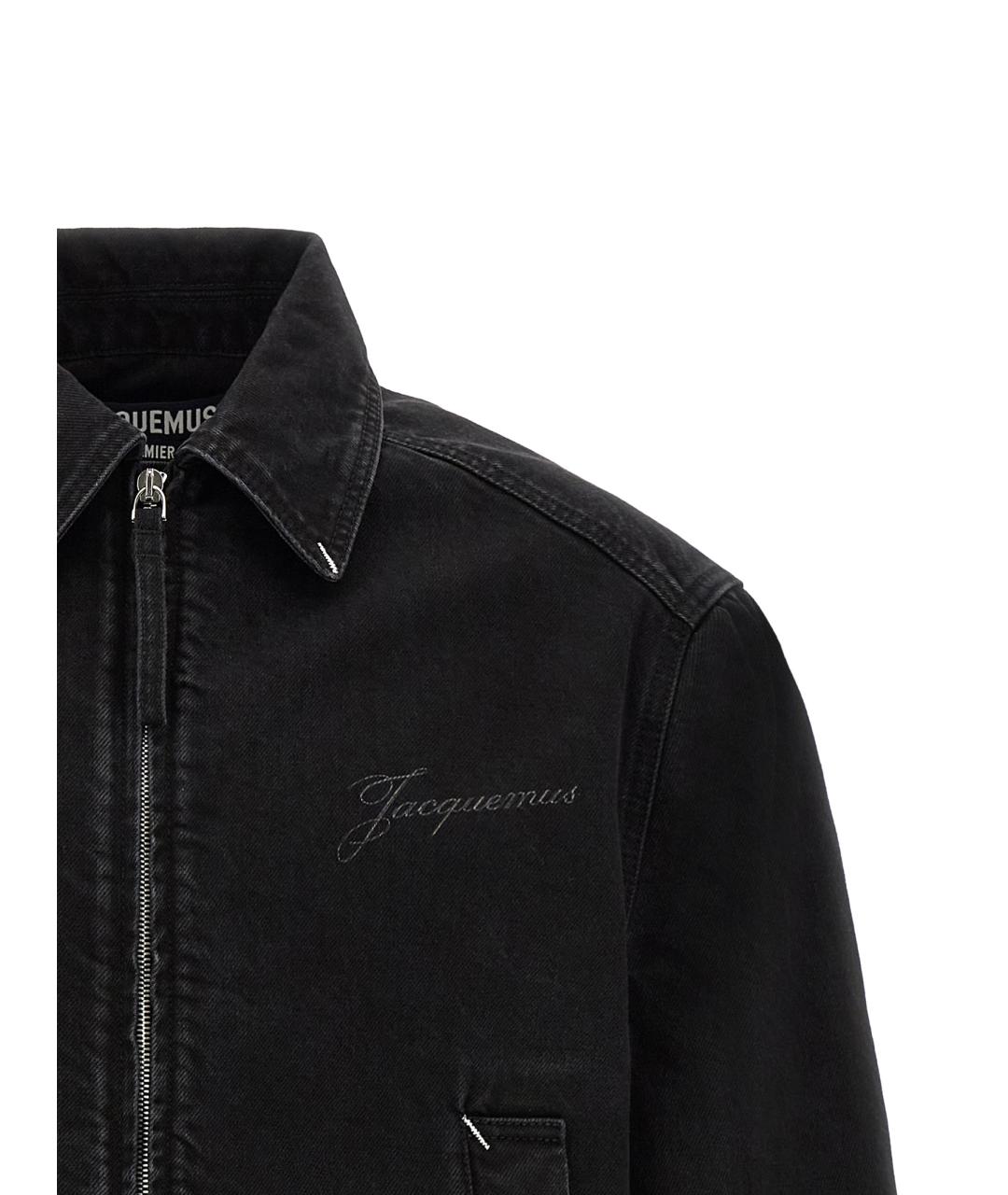 JACQUEMUS Черная хлопковая куртка, фото 3