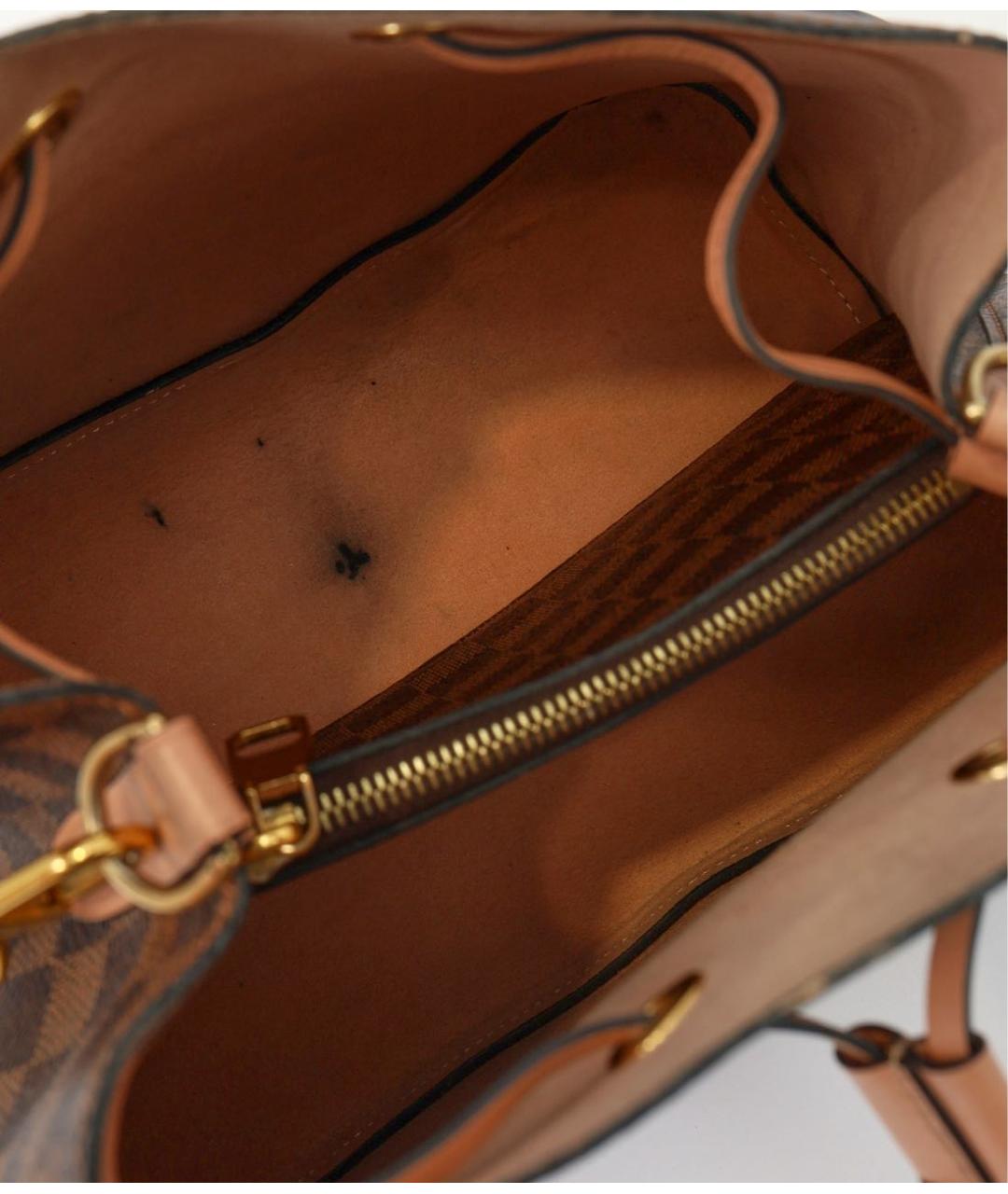 LOUIS VUITTON Коричневая сумка через плечо из канвы, фото 4