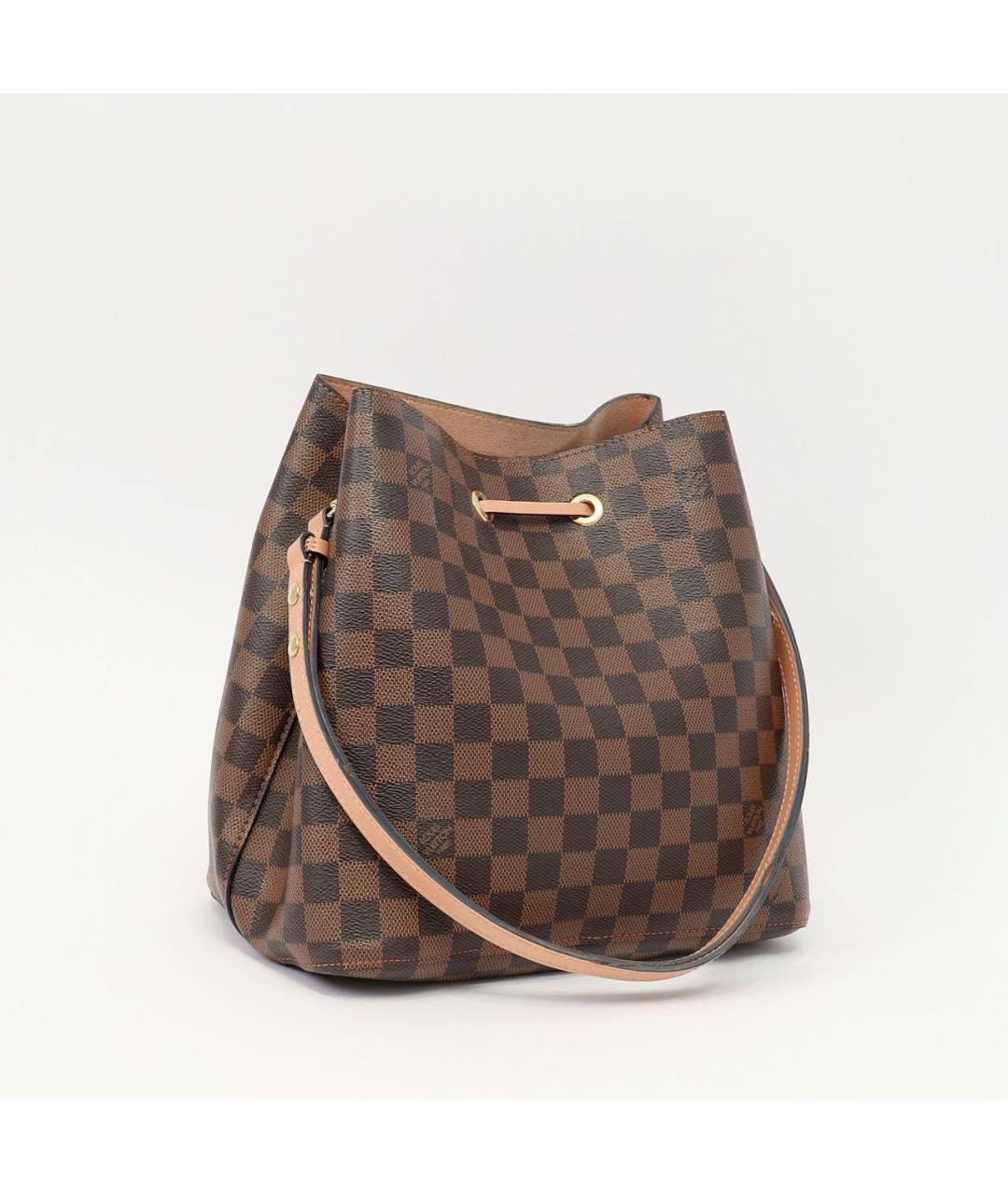 LOUIS VUITTON Коричневая сумка через плечо из канвы, фото 3