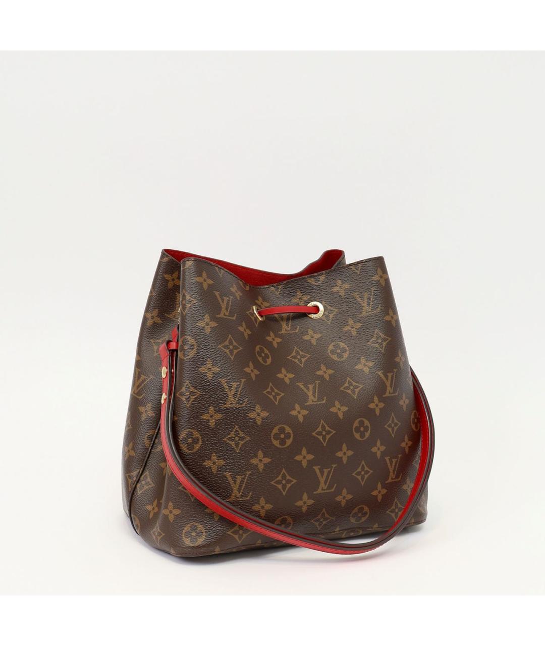 LOUIS VUITTON Коричневая сумка через плечо из канвы, фото 3