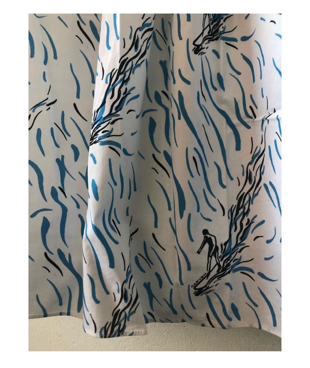 Carven Мульти хлопковая юбка миди, фото 6