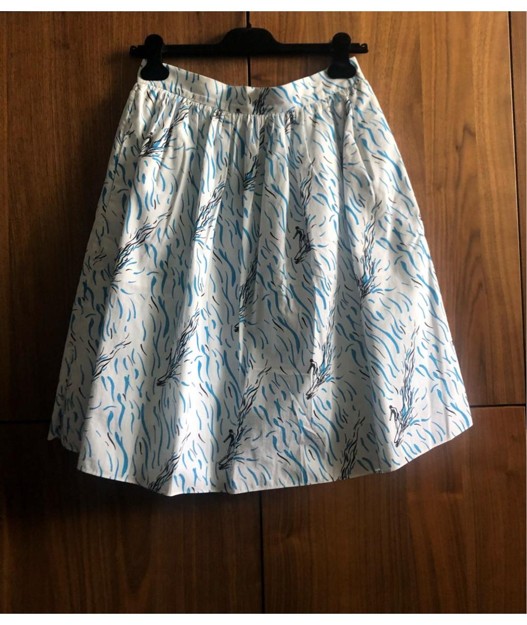Carven Мульти хлопковая юбка миди, фото 2