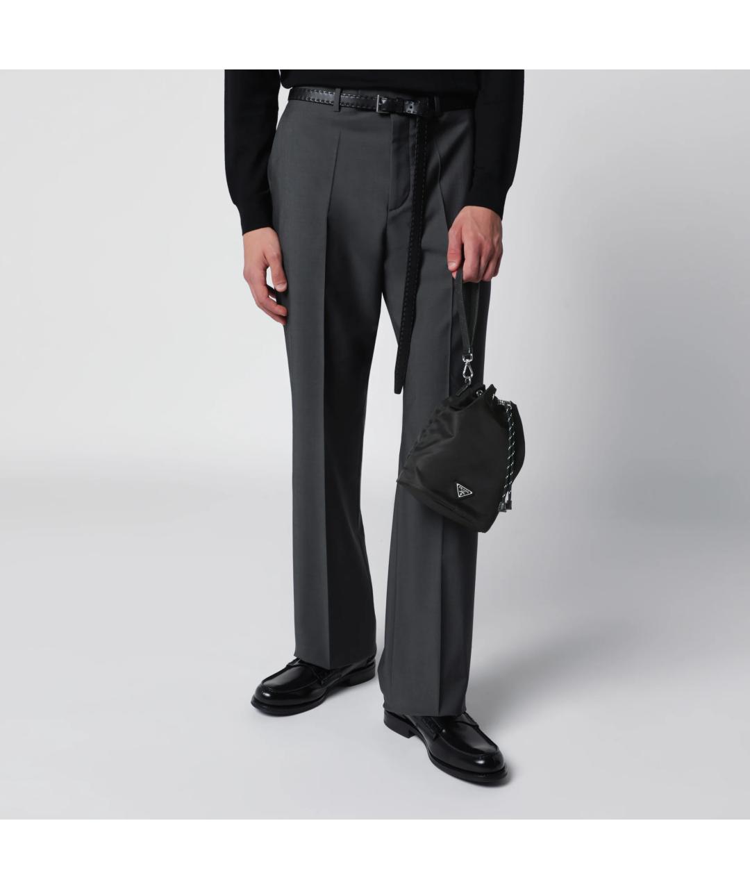 PRADA Черная нейлоновая барсетка, фото 2