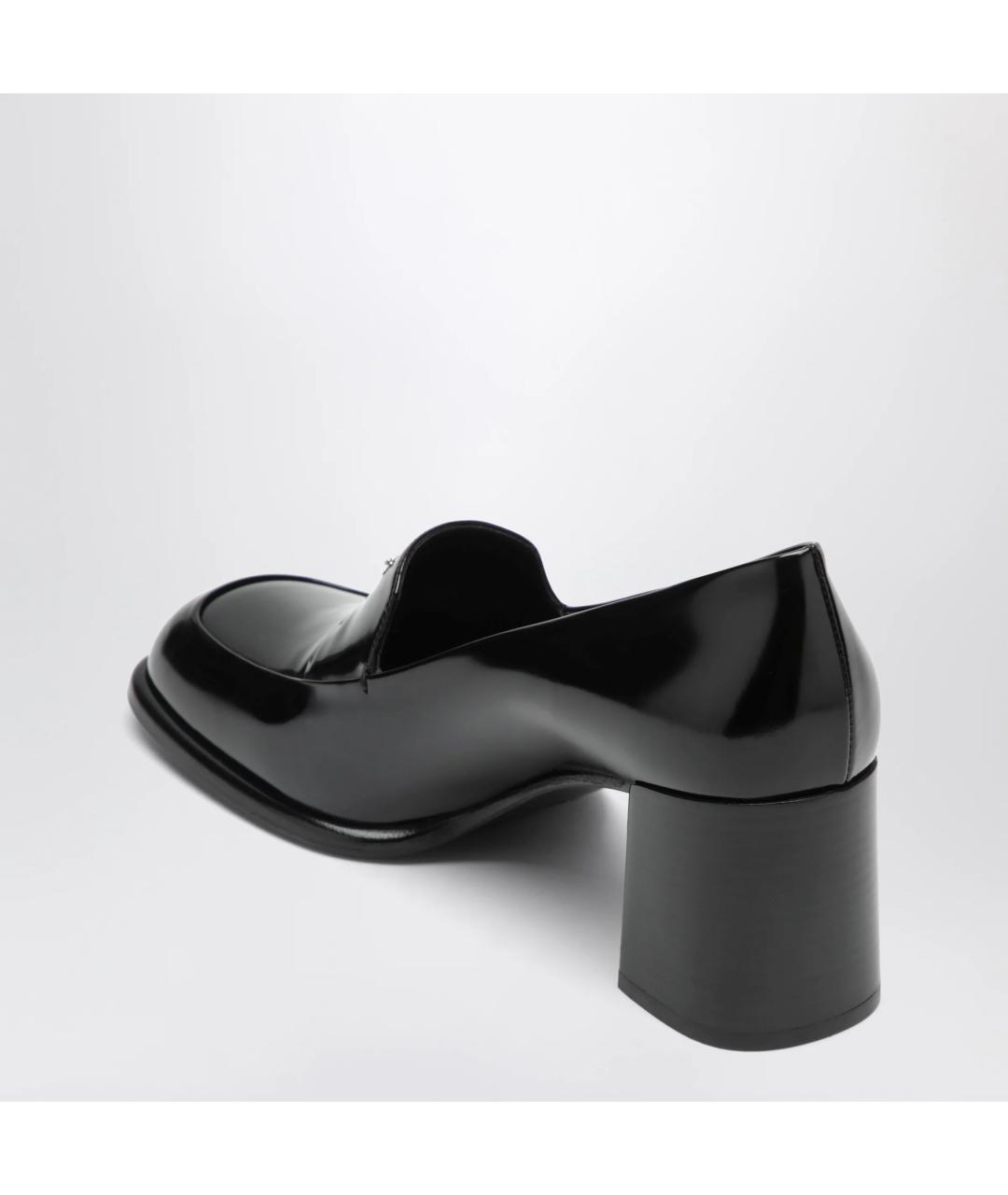 PRADA Черные кожаные лоферы, фото 2